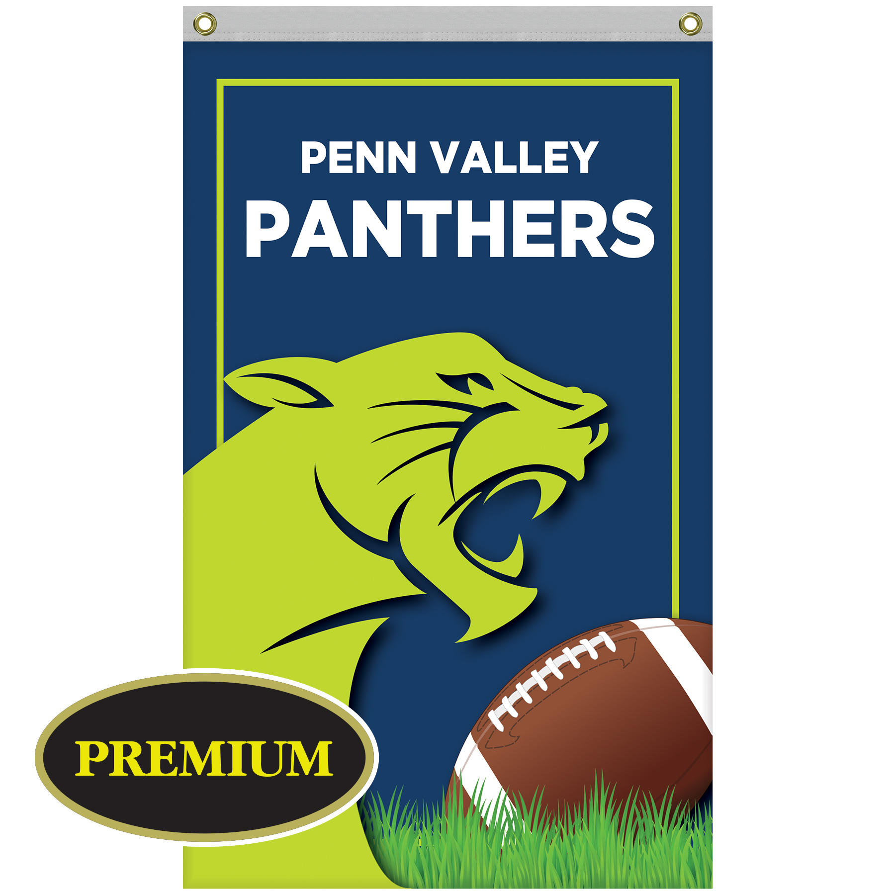 2.5' x 4' Single Reverse Knitted Polyester Vertical Banners 12