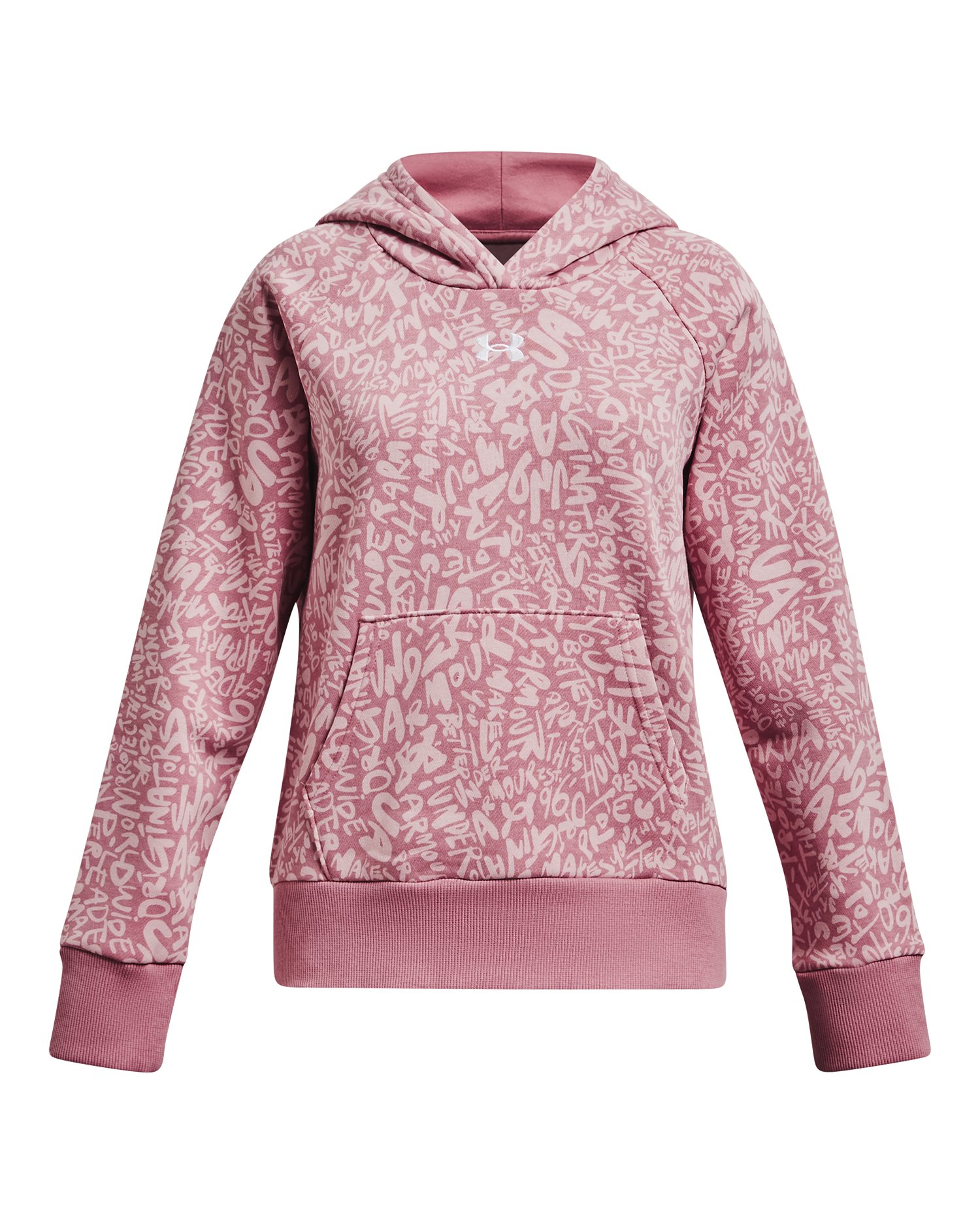 UA Rival Fleece Printed Girls' Hoodie, custom hoodie or sweatshirt with logo imprint 8