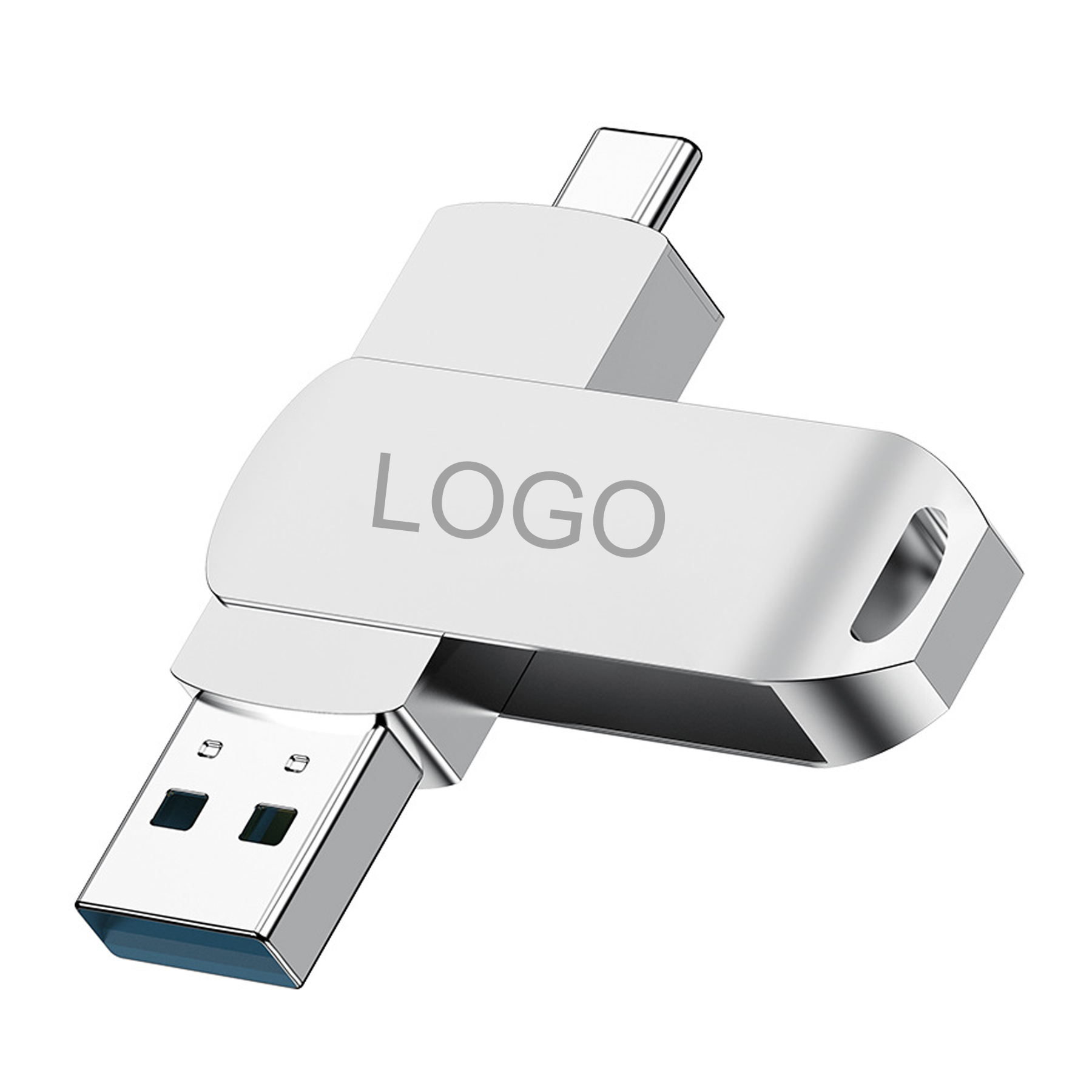 8GB USB-A and USB-C Dual-Port USB Flash Drive 2