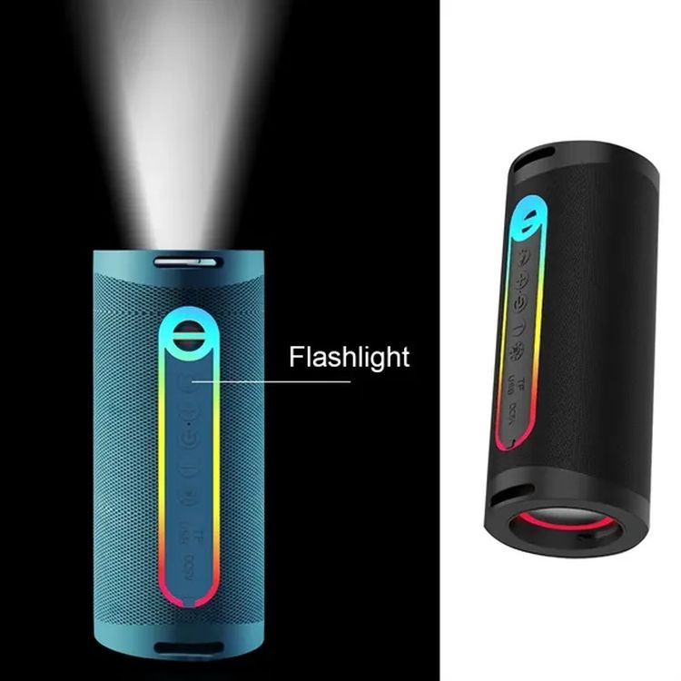 Portable Subwoofer Bluetooth Speaker with Flashlight 1