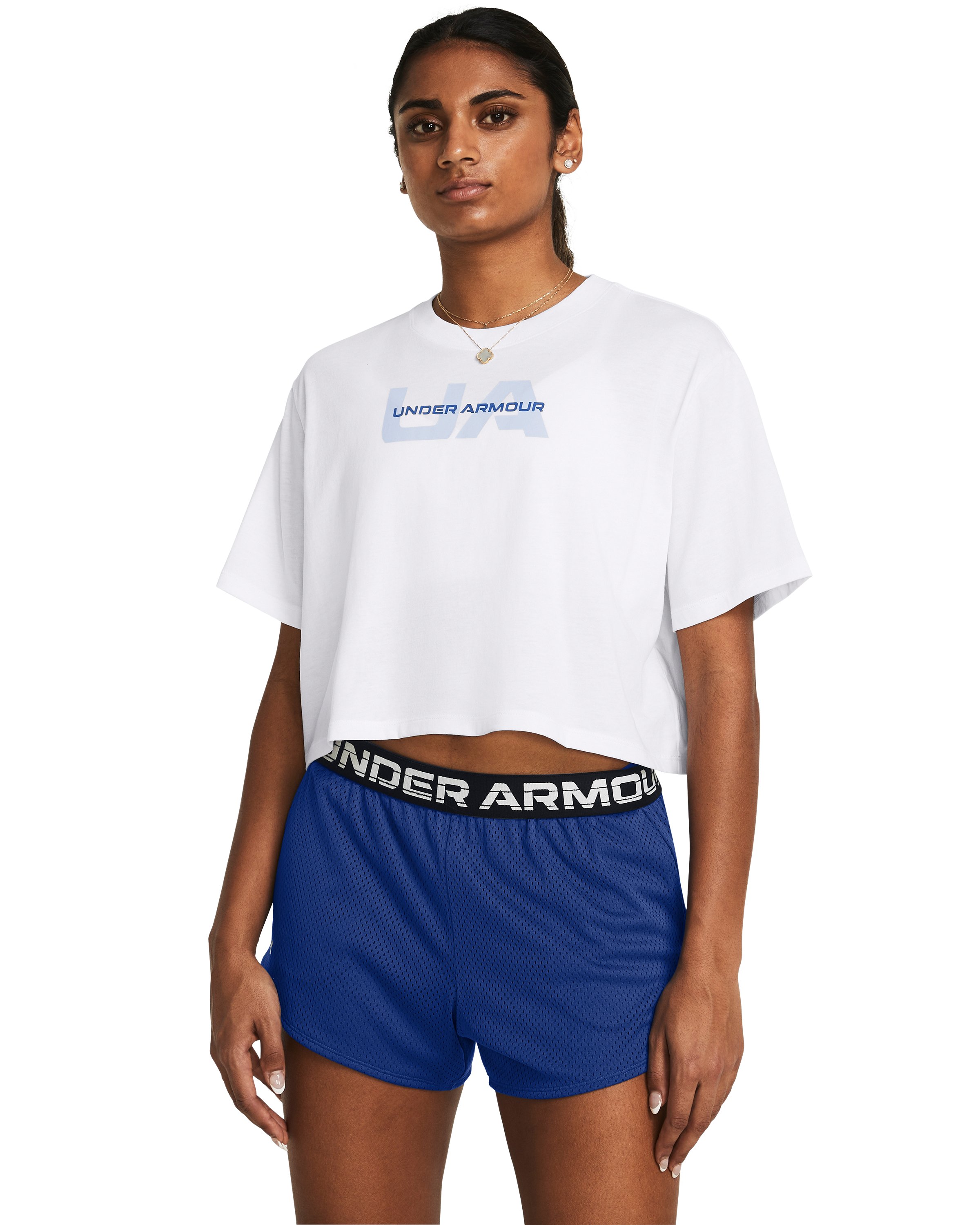 UA Boxy Crop Branded Women's Short Sleeve 6