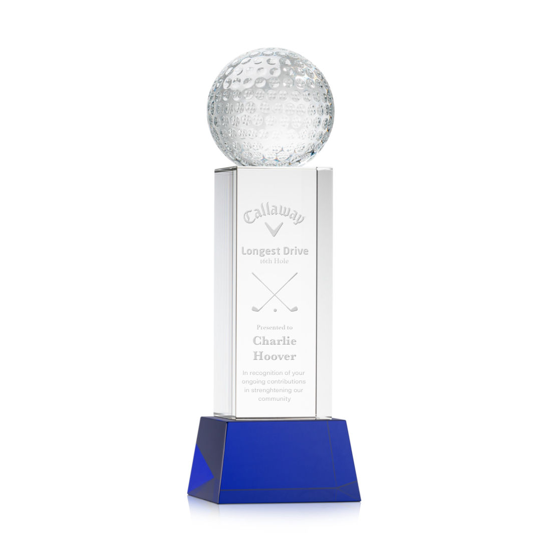Golf Ball Award on Belcroft Base - Blue 9