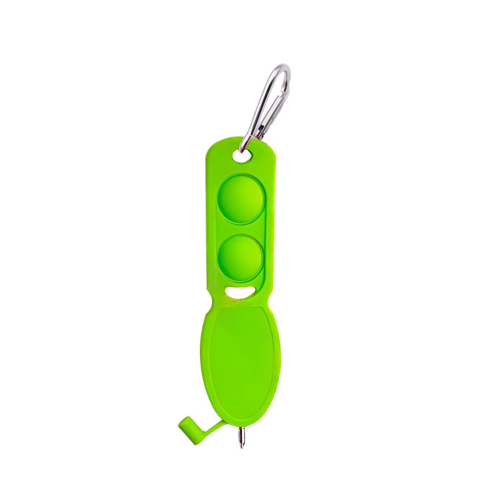 Custom Push Pop Pen Keychain with Carabiner Clip 5