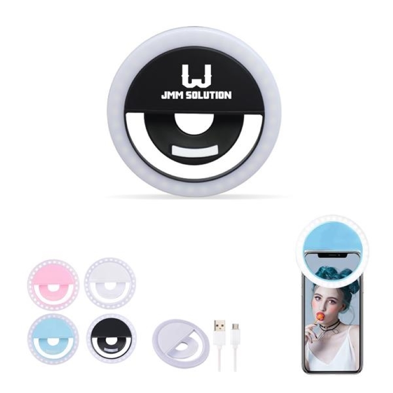 Rechargeable Portable Clip-on Phone Ring Light 1