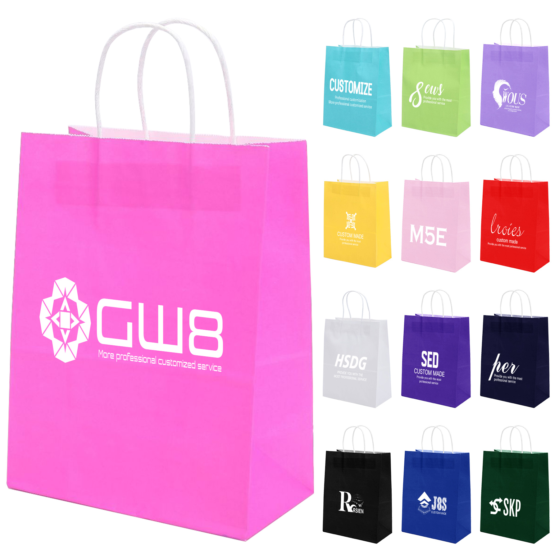 Colorful Tote Kraft Bag 14