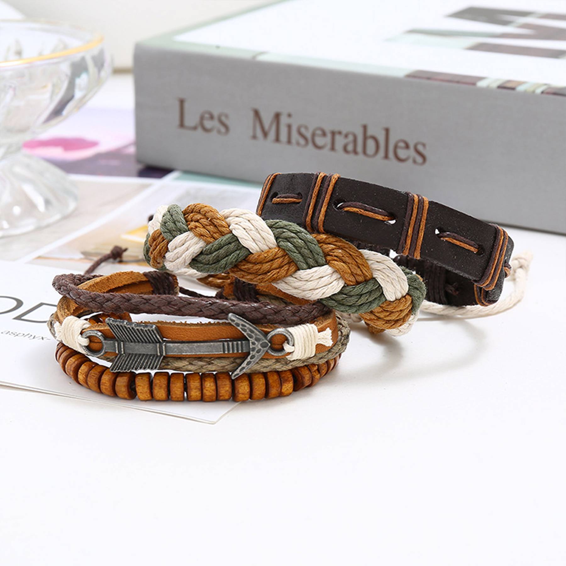 Jute Simple vintage woven bracelet 7