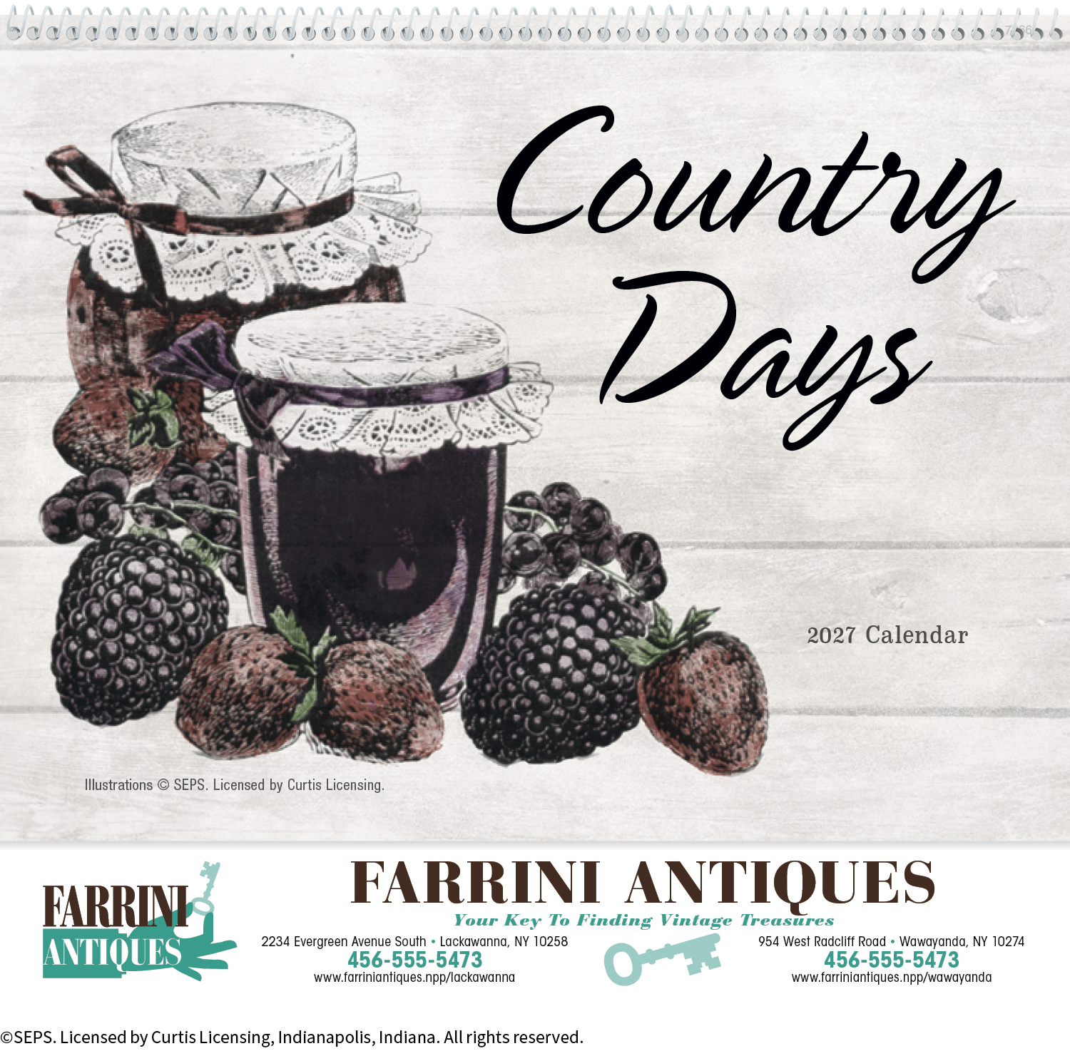 Good Value™ Country Days - Spiral Calendar 8