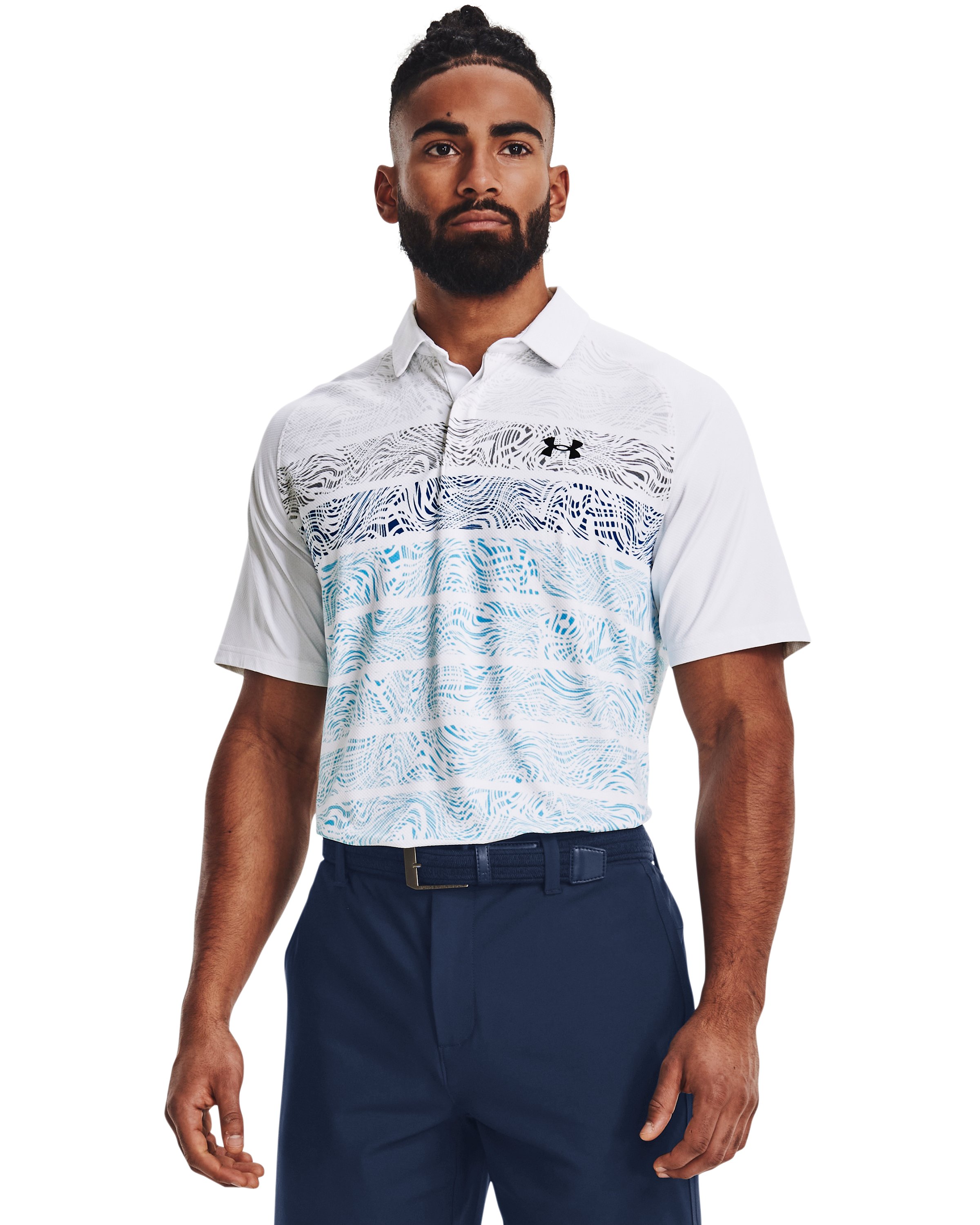 UA Iso-Chill Psych Stripe Men's Polo 2