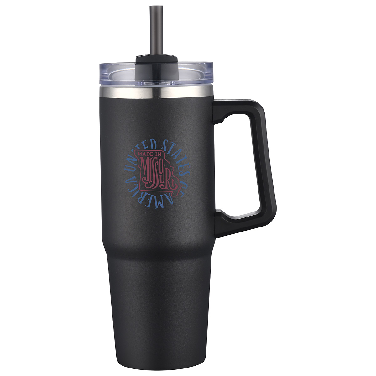 Milo 30 oz Vacuum Insulated Stainless Steel Mug with Straw 19