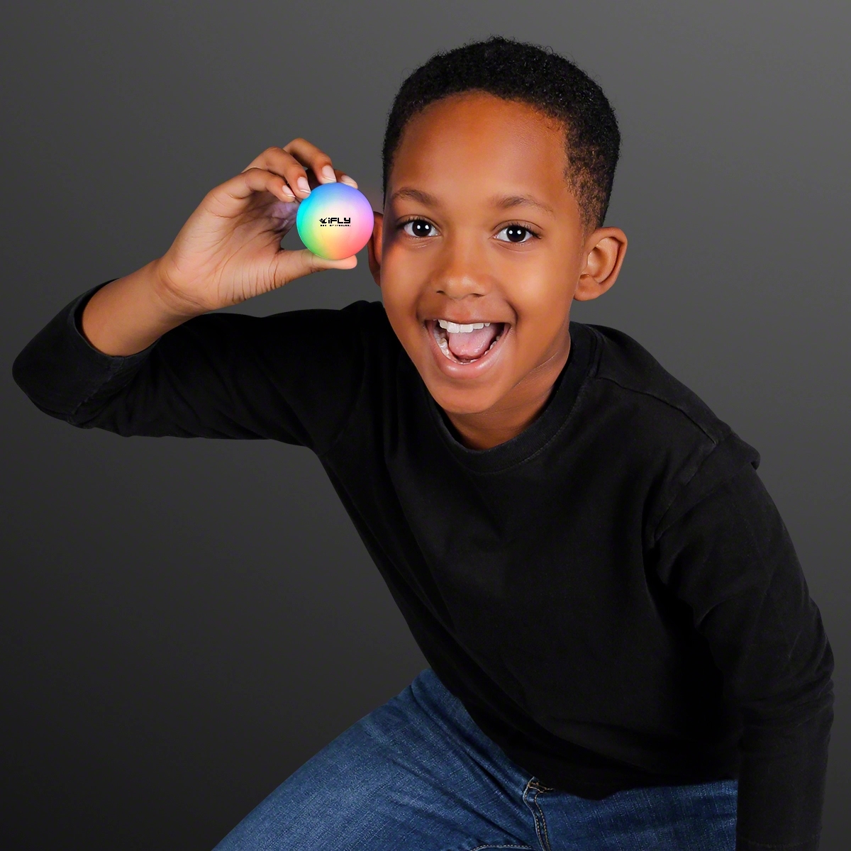LED Multicolor Rubber Bounce Ball 4