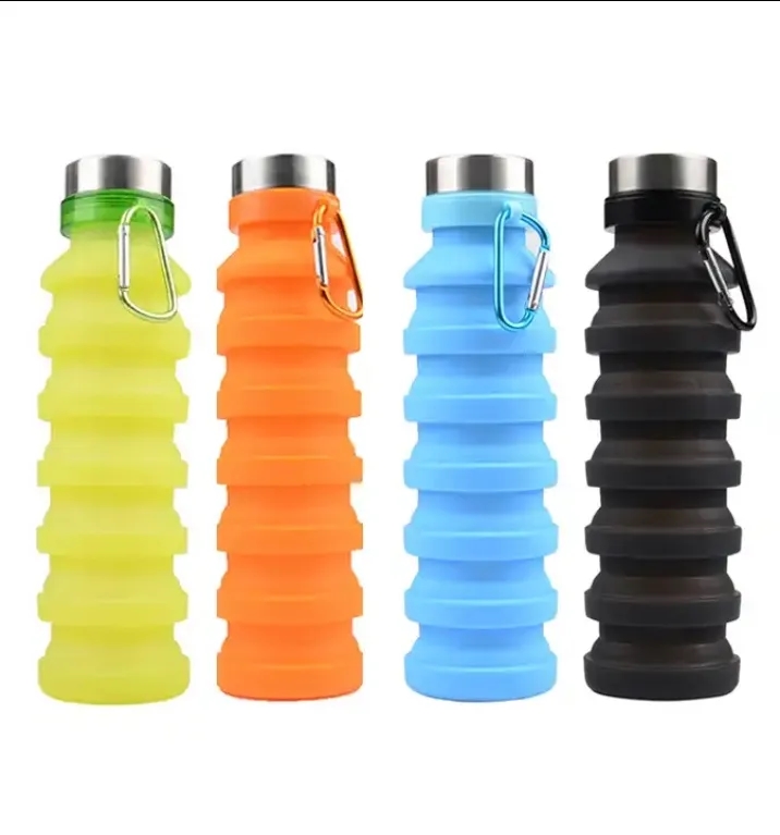 Silicone Folding Camping Cup Foldable Water Bottle 2