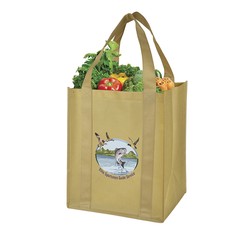 13"W x 15"H x 10"Gusset -"SUPER MEGA" Grocery Shopping Tote Bag 42