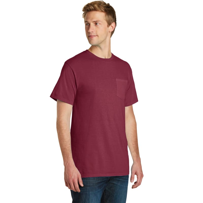 Port & Company Beach Wash Garment-Dyed Pocket Tee. 24