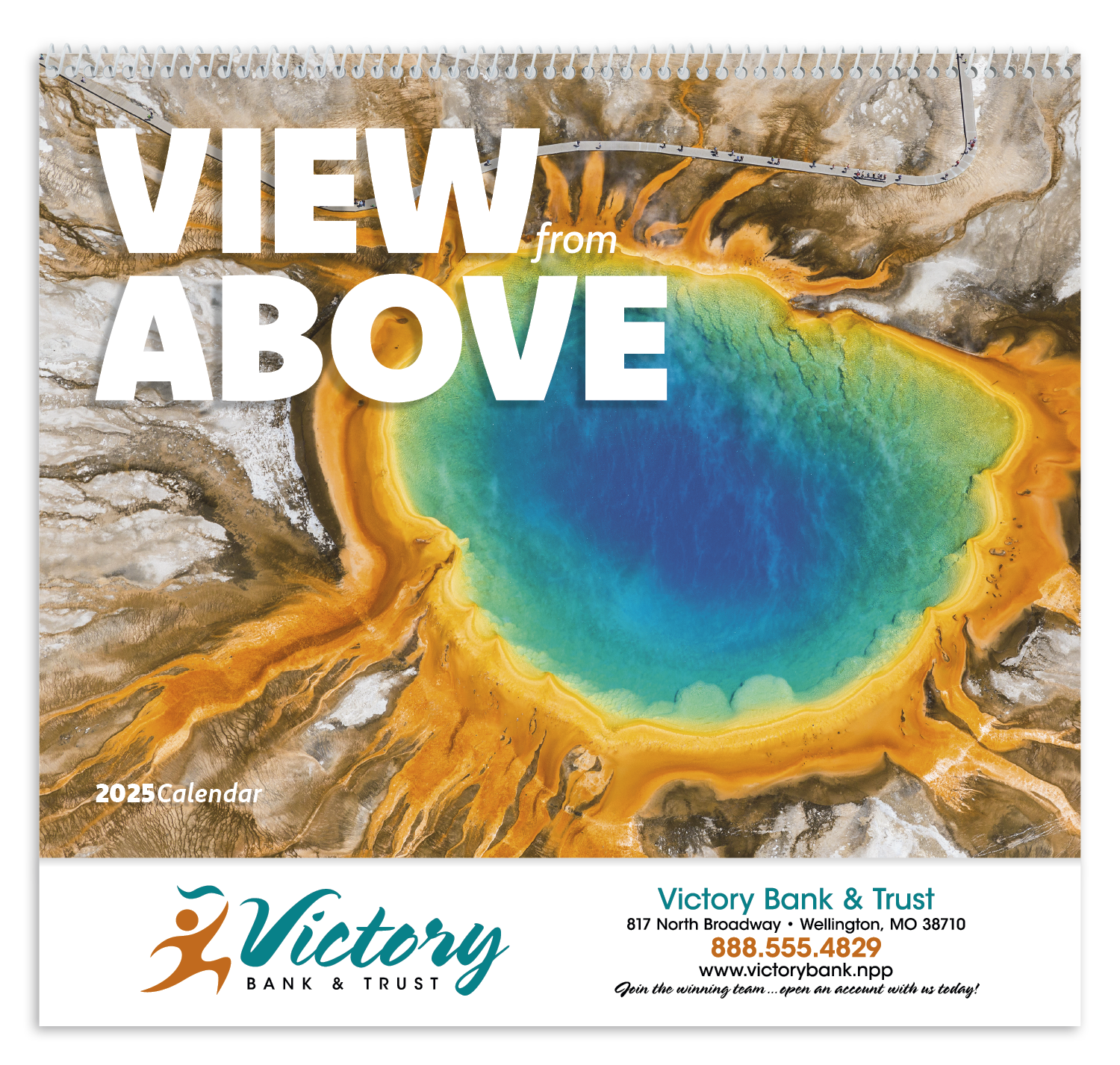 Good Value™ View from Above - Spiral Calendar 25