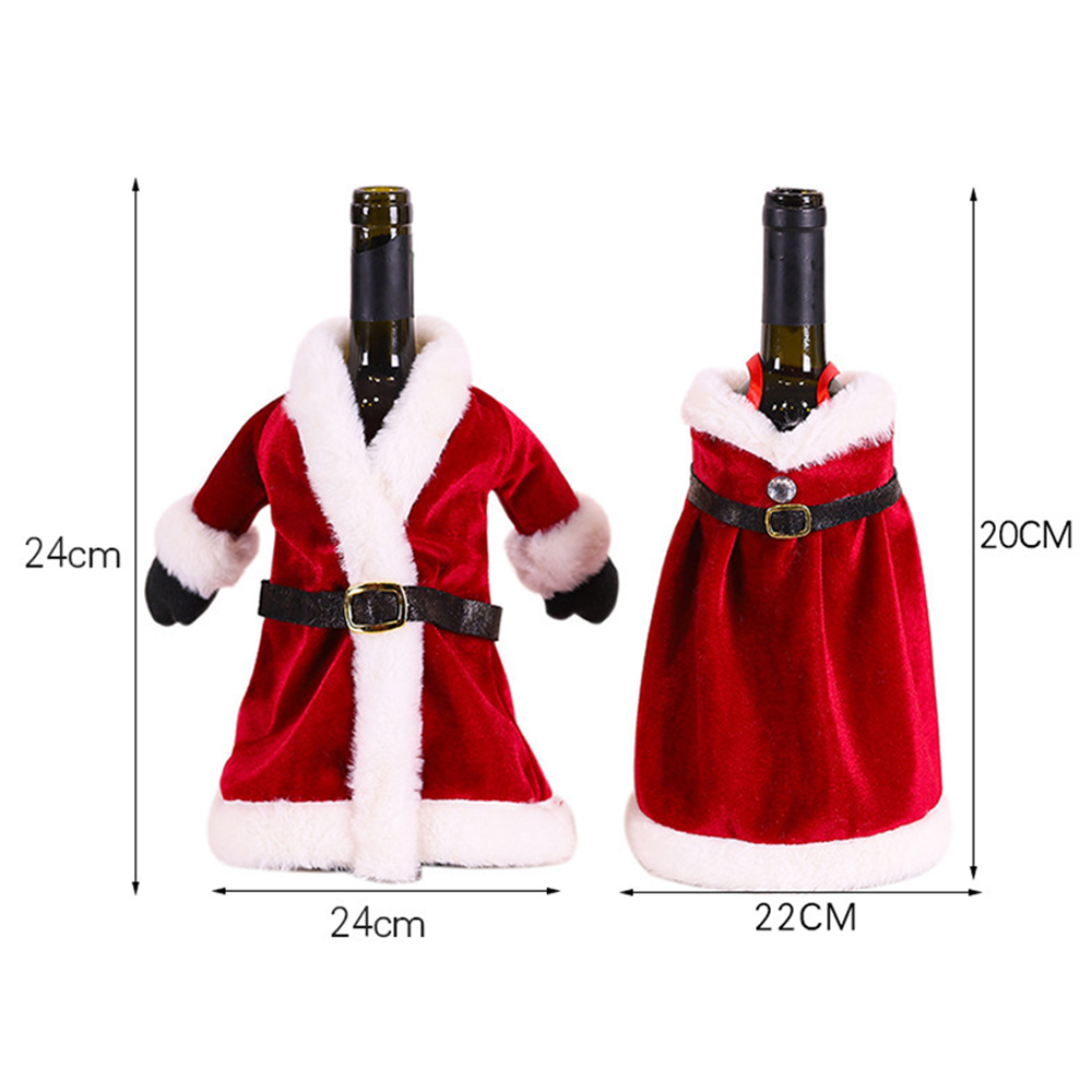 Christmas Coat Wine Bottle Cover, promotional household item with logo imprint 2