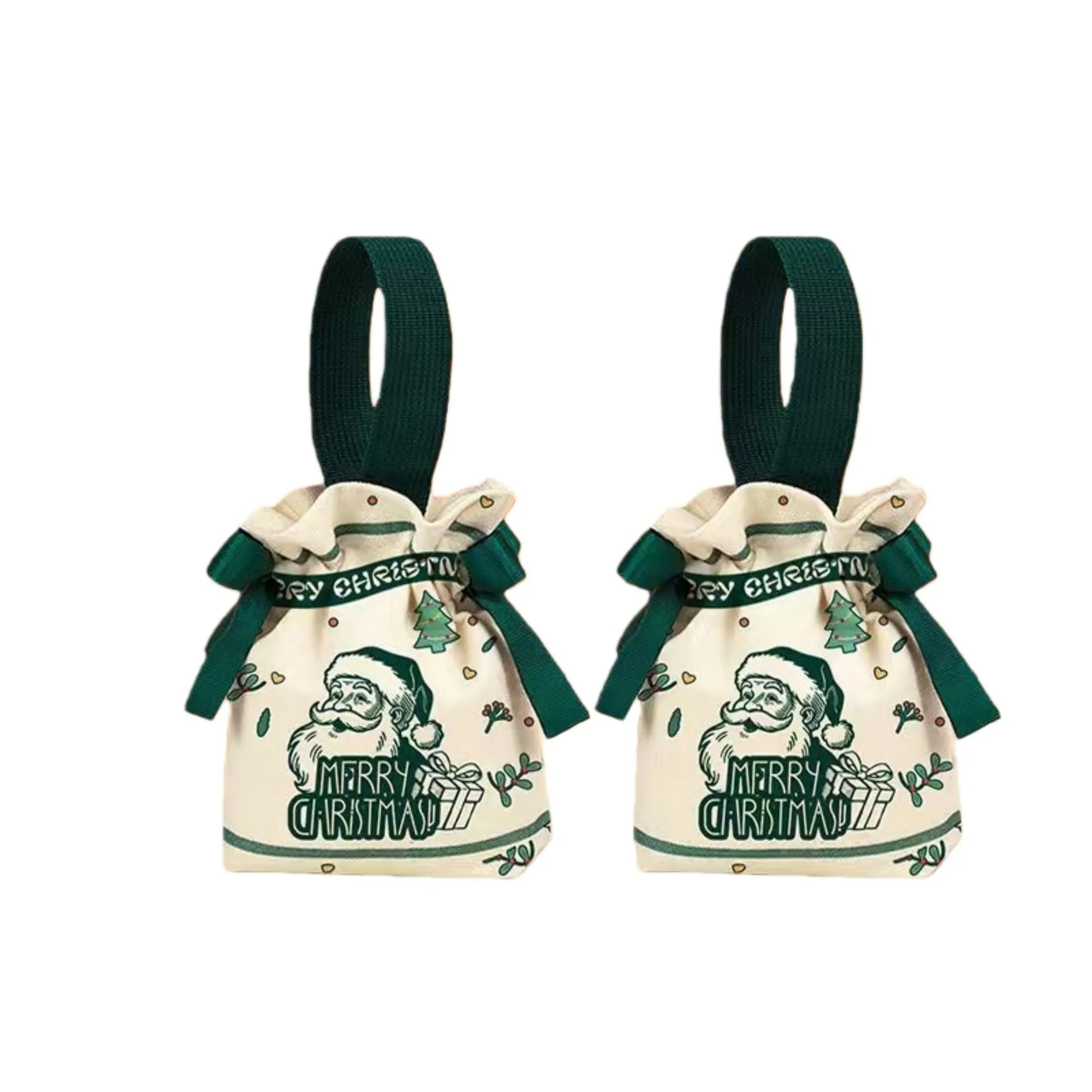 Canvas Christmas Drawstring Bag 8