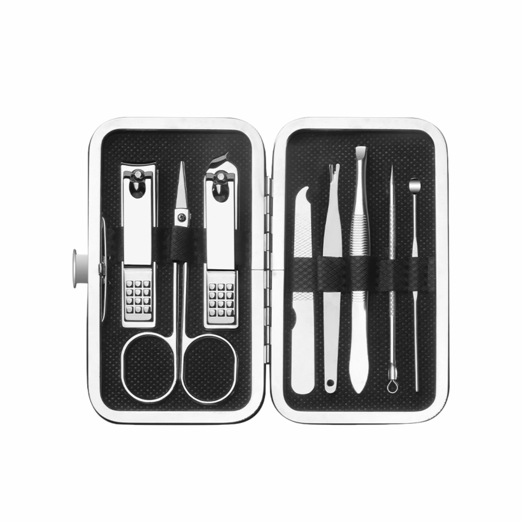 Portable 8-Piece Stainless Steel Nail Care Kit 3