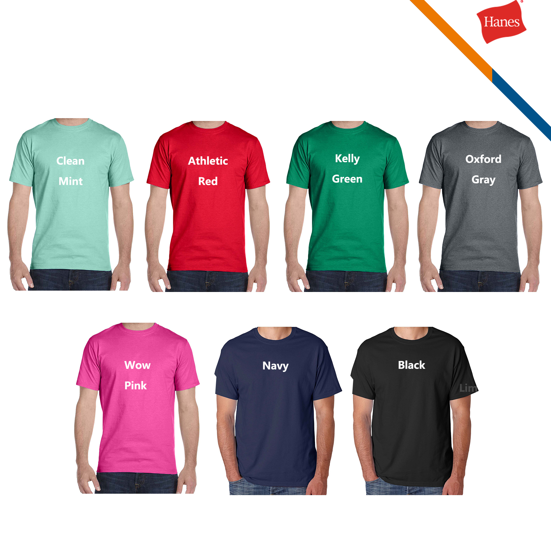 Hanes® 5.2 oz 100% Cotton Preshrunk Tees 4