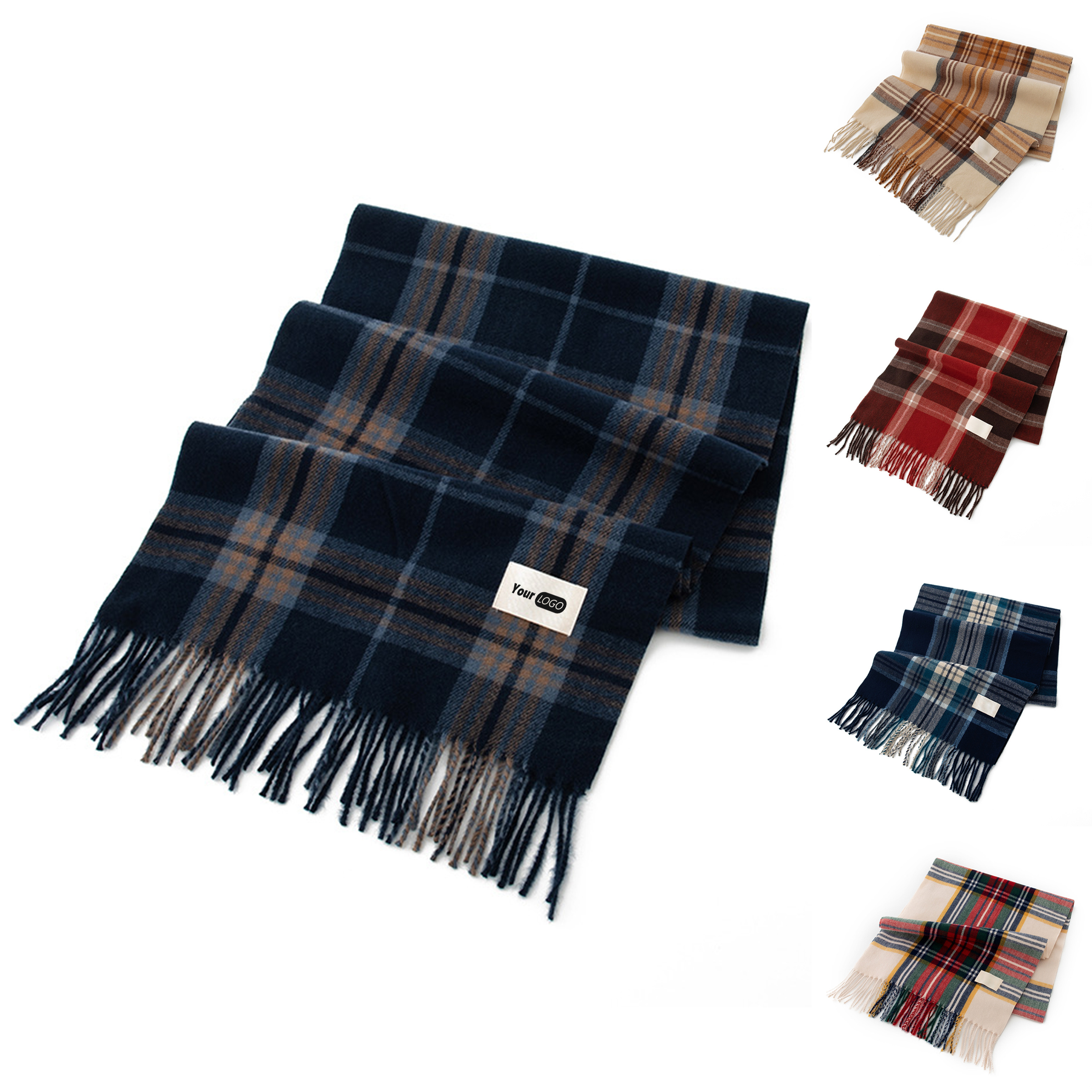 Imitation Cashmere Cozy Plaid Winter Scarf ?C Warmth Meets Style 2
