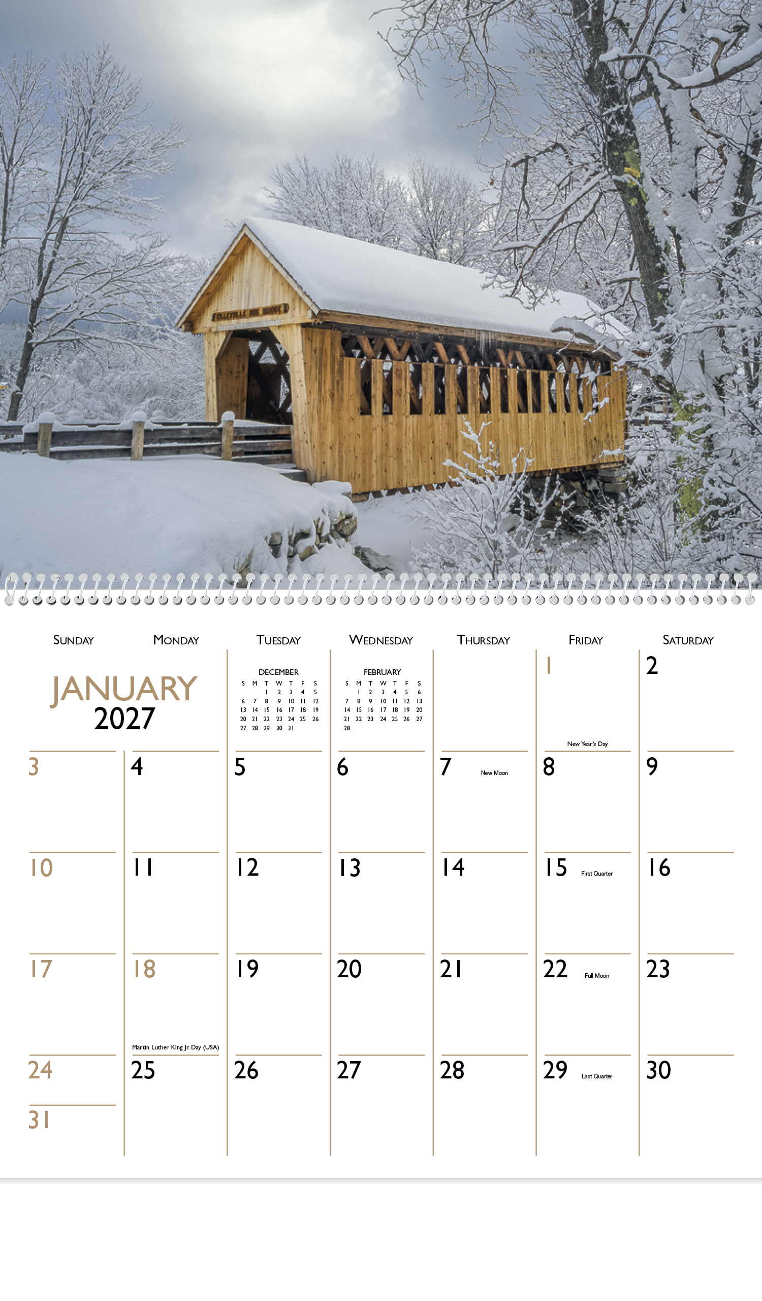 Triumph® Calendars Bridges Calendar 38