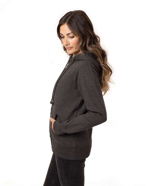 Women's Heathered Full-Zip Hooded Sweatshirt - EC4580 13
