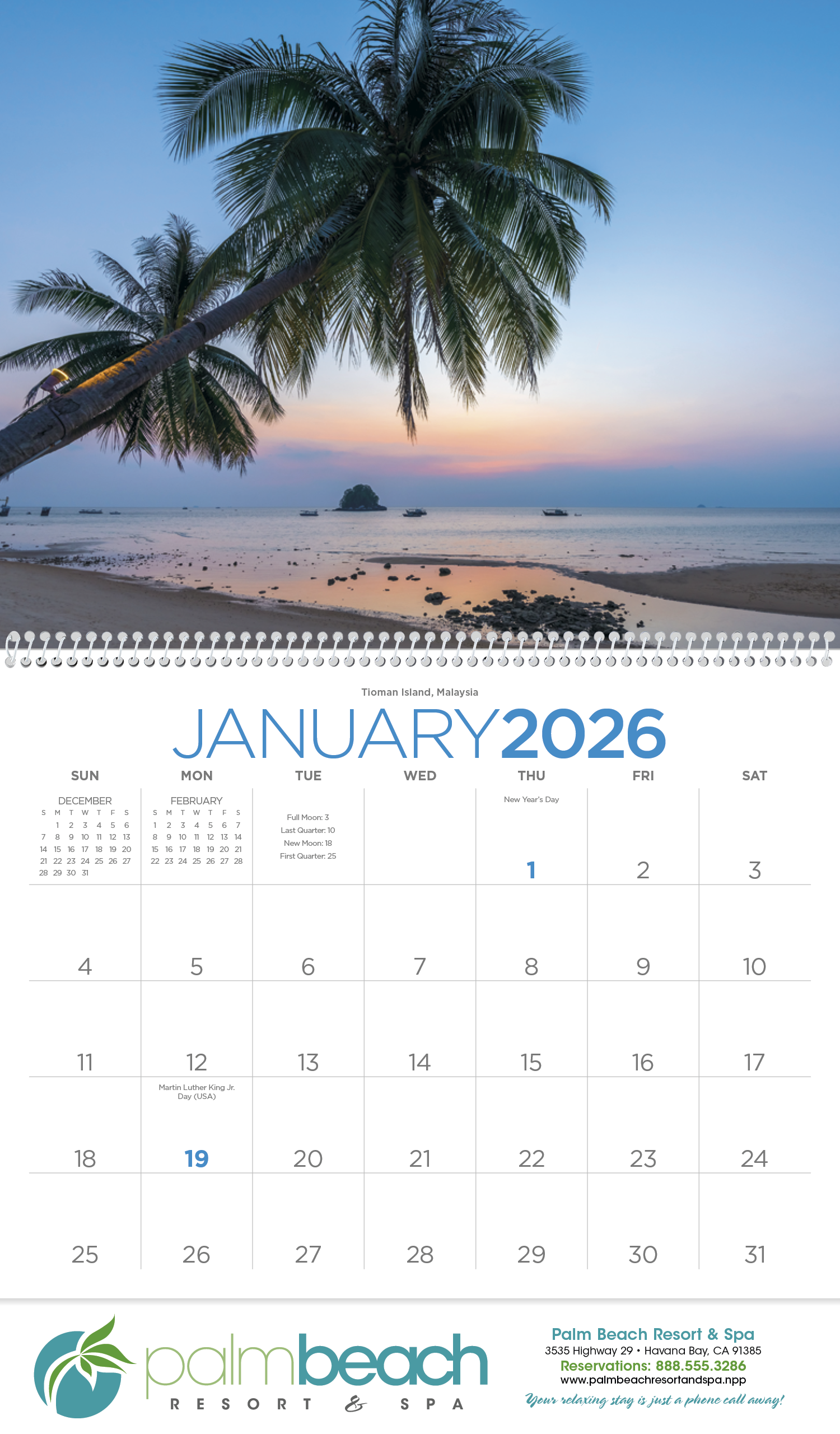 Triumph® Calendars Beaches Calendar 1