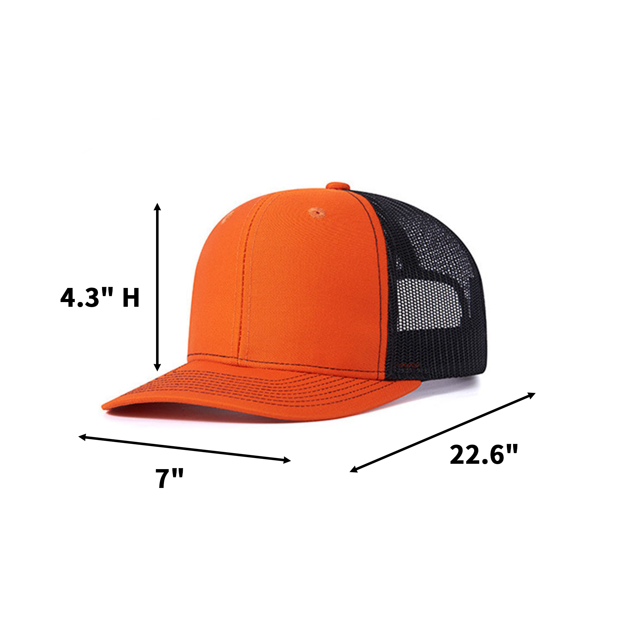 Brushed Cotton Mesh Trucker Cap Adjustable Fit 40