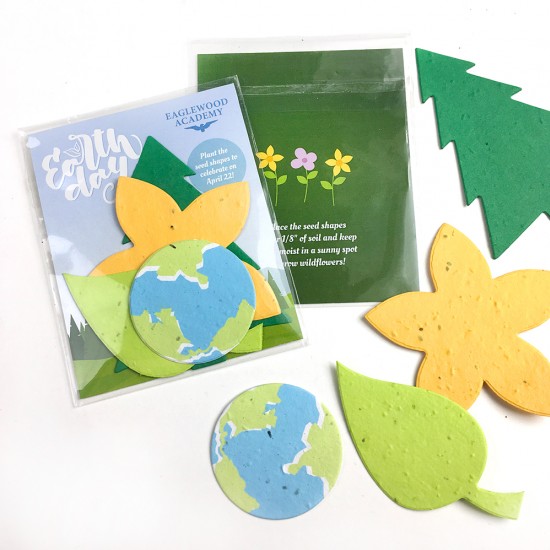 Double-Sided Nature Mix Seed Paper Shape Packs 4