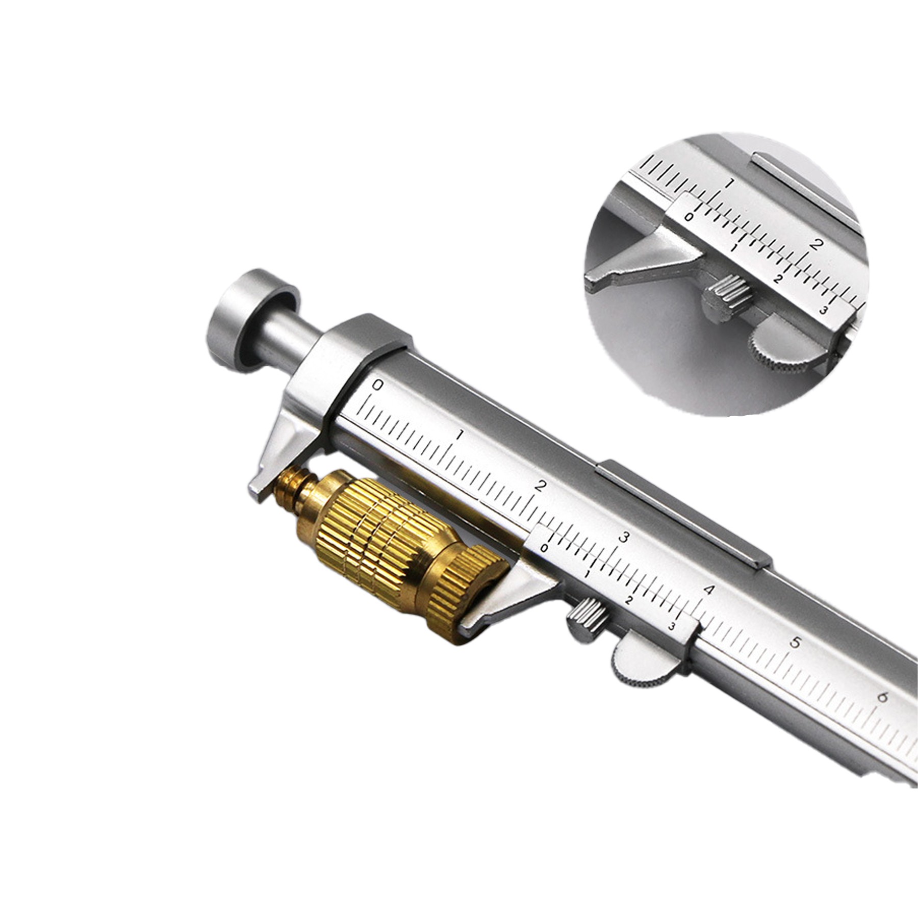2-In-1 Caliper Type Push Action Ballpoint Pen 6