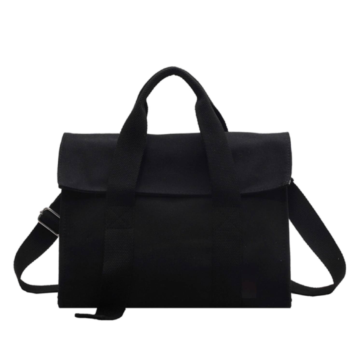 Canvas Crossbody Bag Simple Solid Color Handbag for Women 7