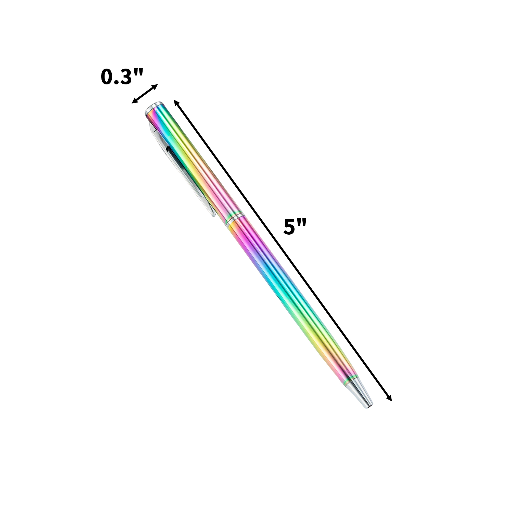 Rainbow Finish Metal Twist Writing Instrument 2