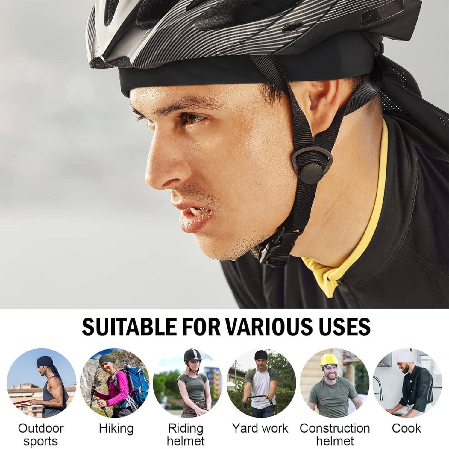 Polyester Moisture-Wicking Quick-Dry Cooling Headband 19
