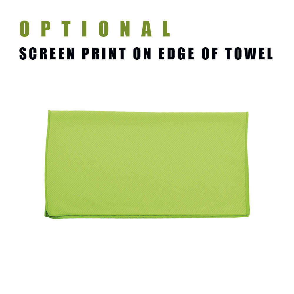 Workout 11W x 31"L Cooling Towel (Green) 3