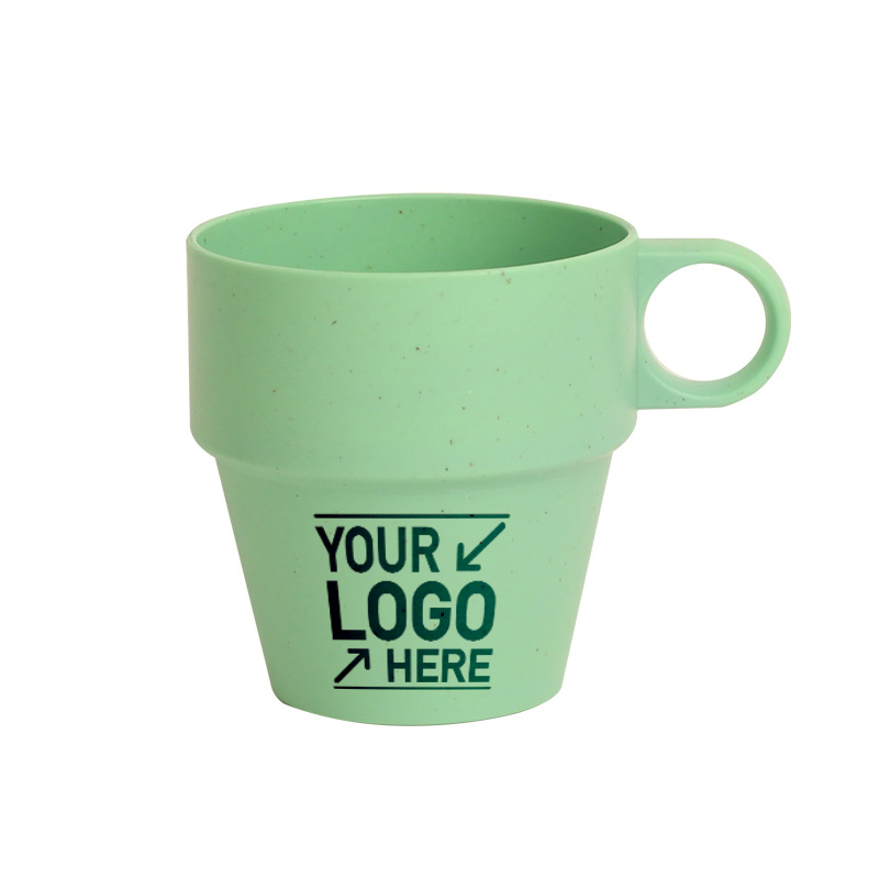 10OZ Wheat Straw Cup Mug With Handle 1