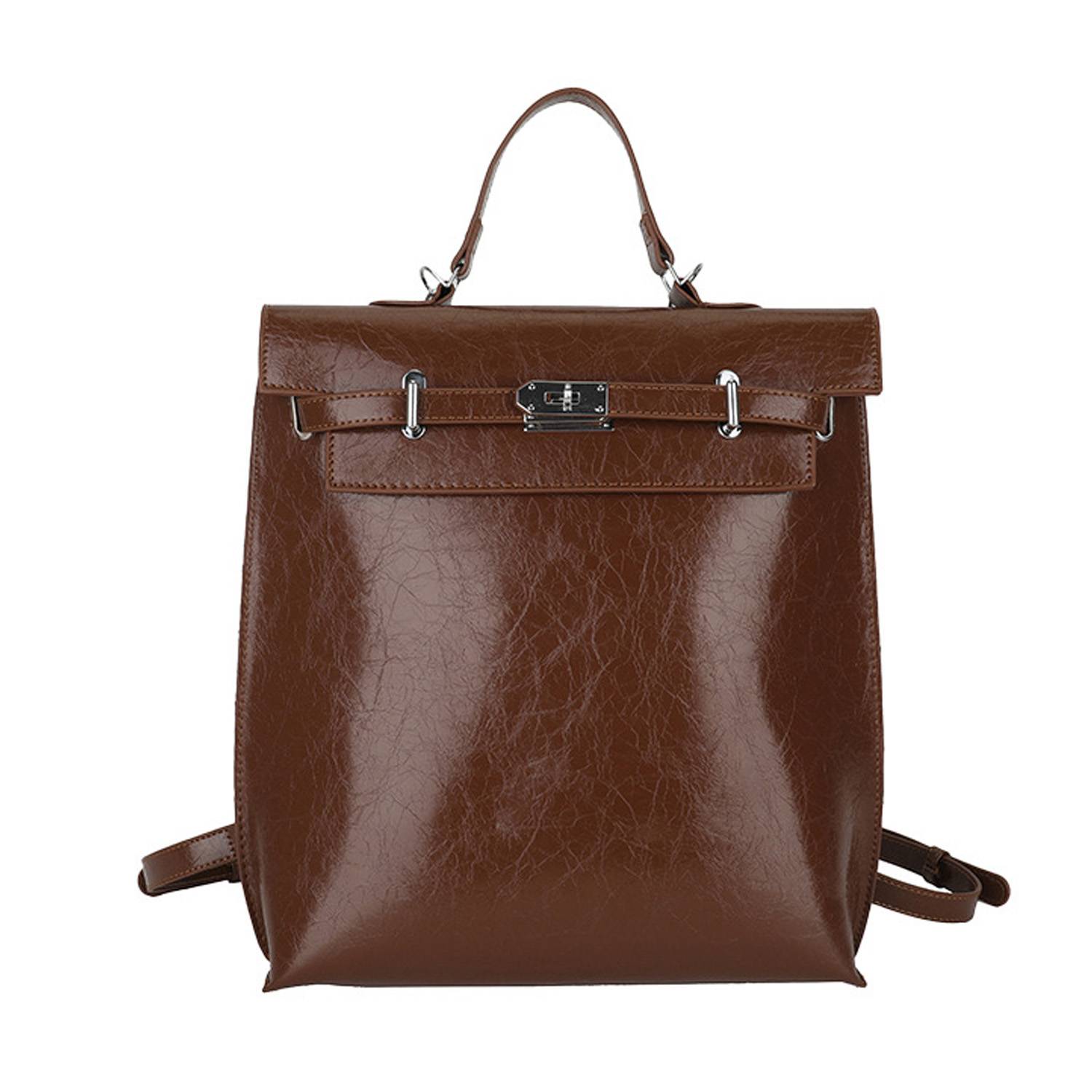 Pu Leather Casual Backpack For Women 3