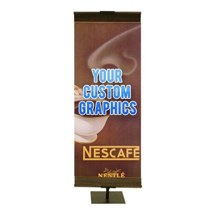 Banner Stand Small with Square Base-Double Sided 2