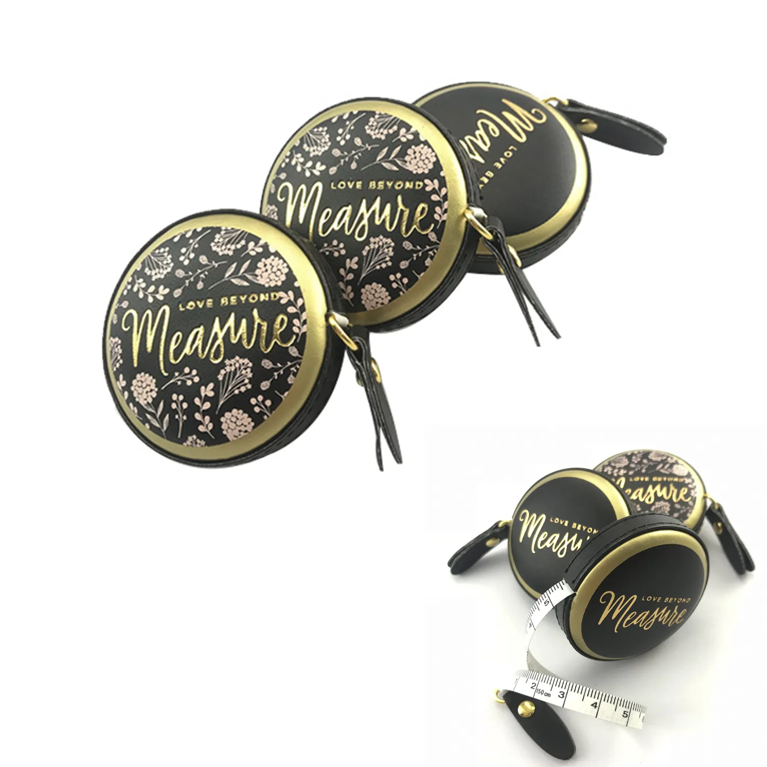 60In Pu Mini Tape Measure Vintage Style 3