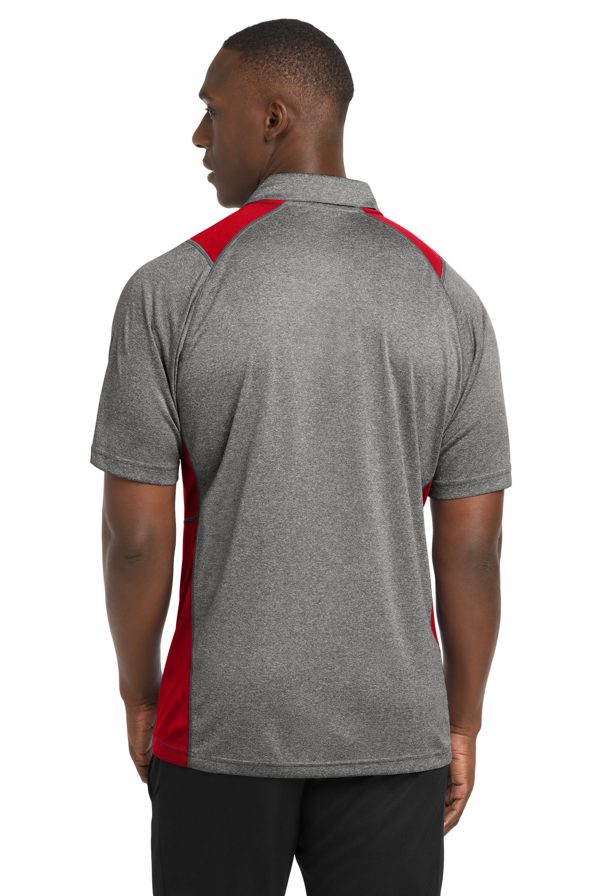 Sport-Tek Heather Colorblock Contender Polo. ST665 23