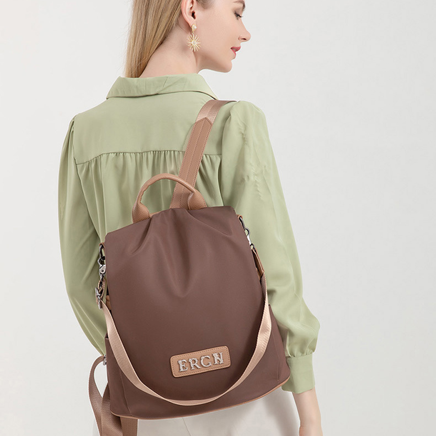 Large Capacity Oxford Cloth Lightweight Shoulder Backpack 2