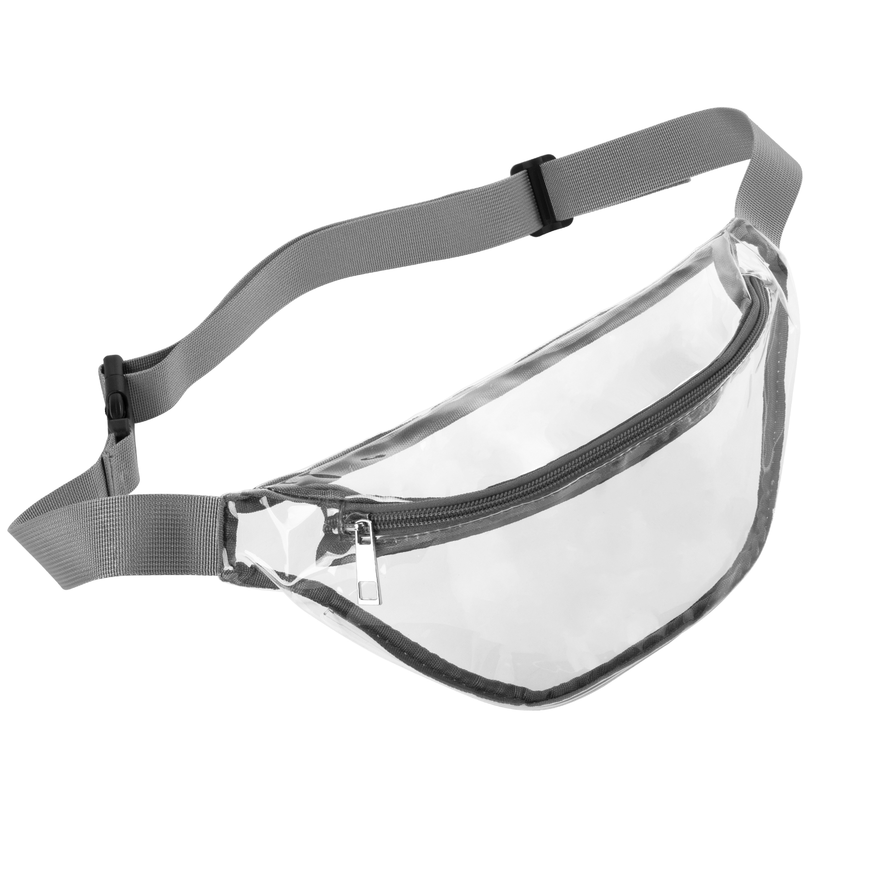 Clear Transparent PVC Fanny Pack Bag W/Zipper Pocket 9