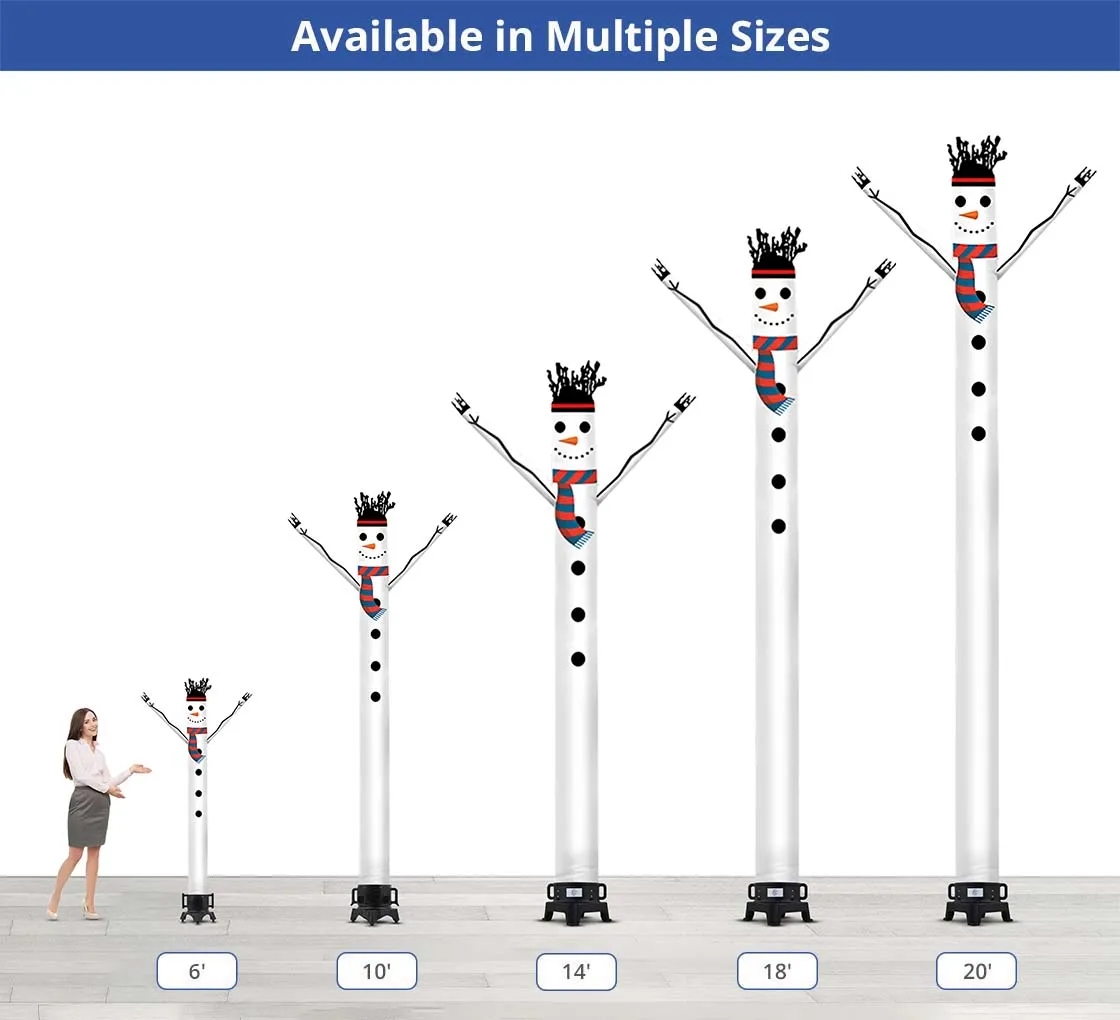 Snowman Inflatable Tube Man with Blower 1