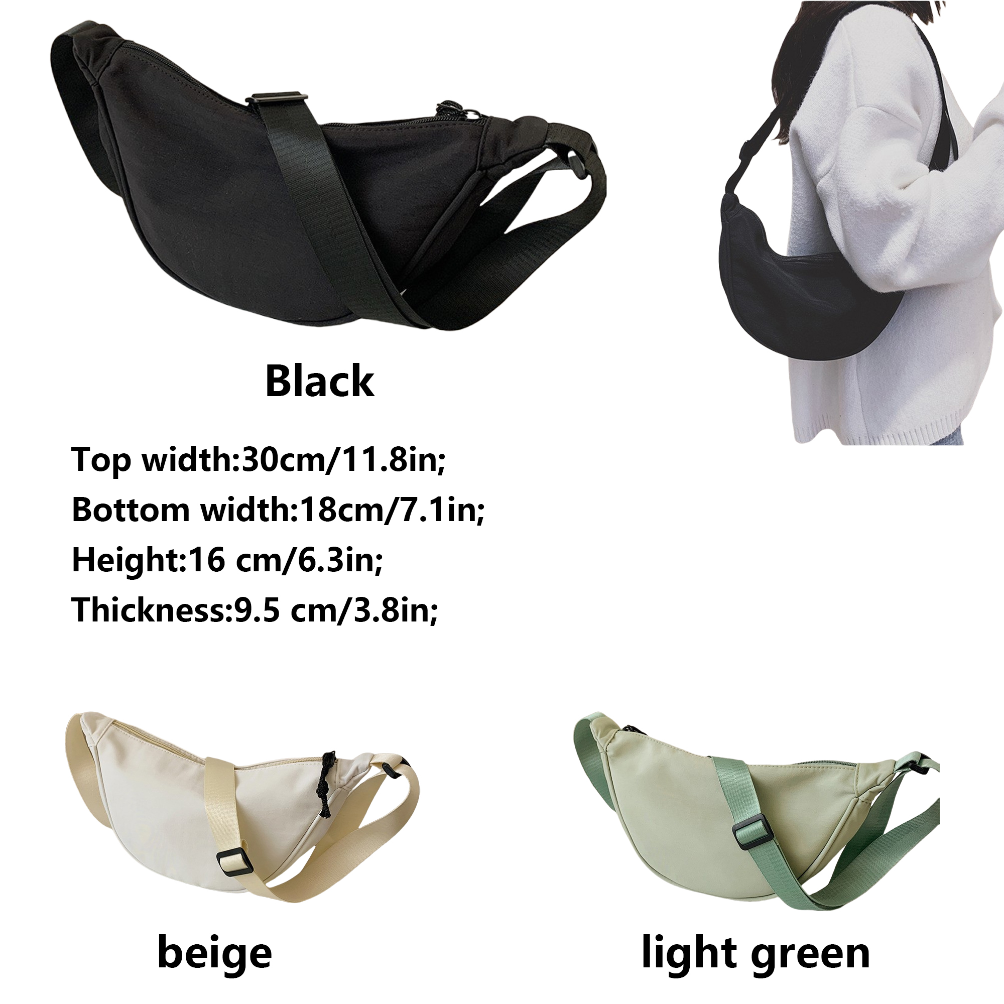 Lightweight Nylon Sling Bag MOQ50 3
