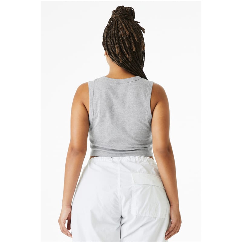 Bella + Canvas Ladies' Micro Rib Muscle Crop Tank 17
