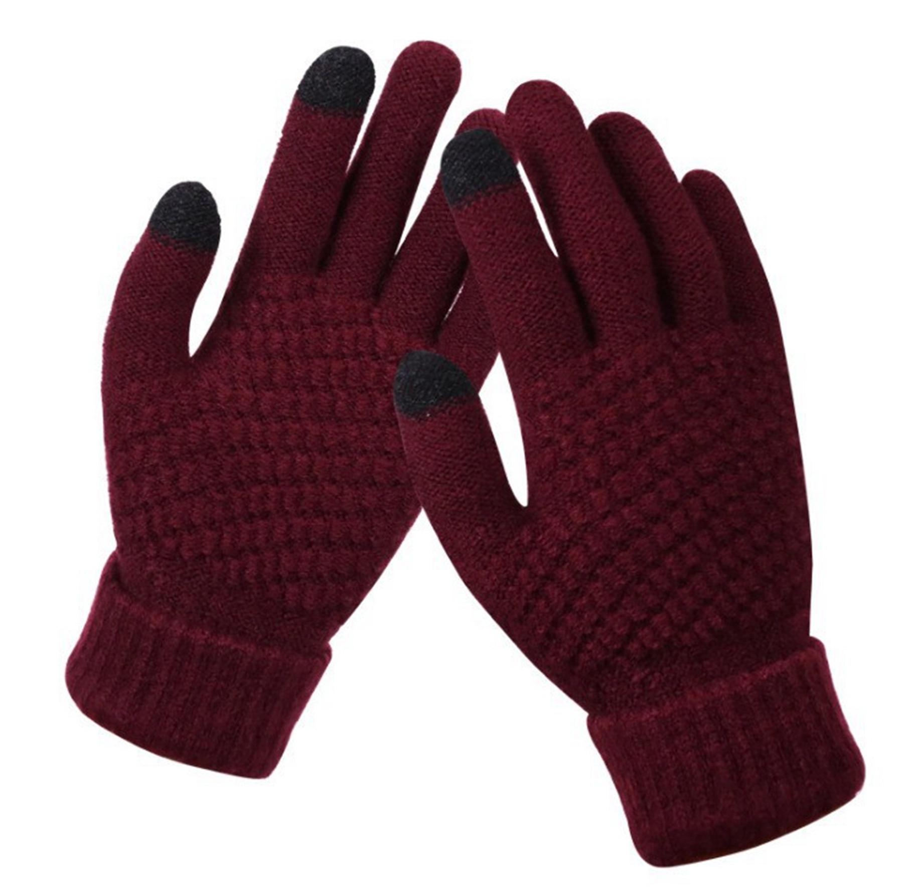 Knitted Gloves Touch Screen 2