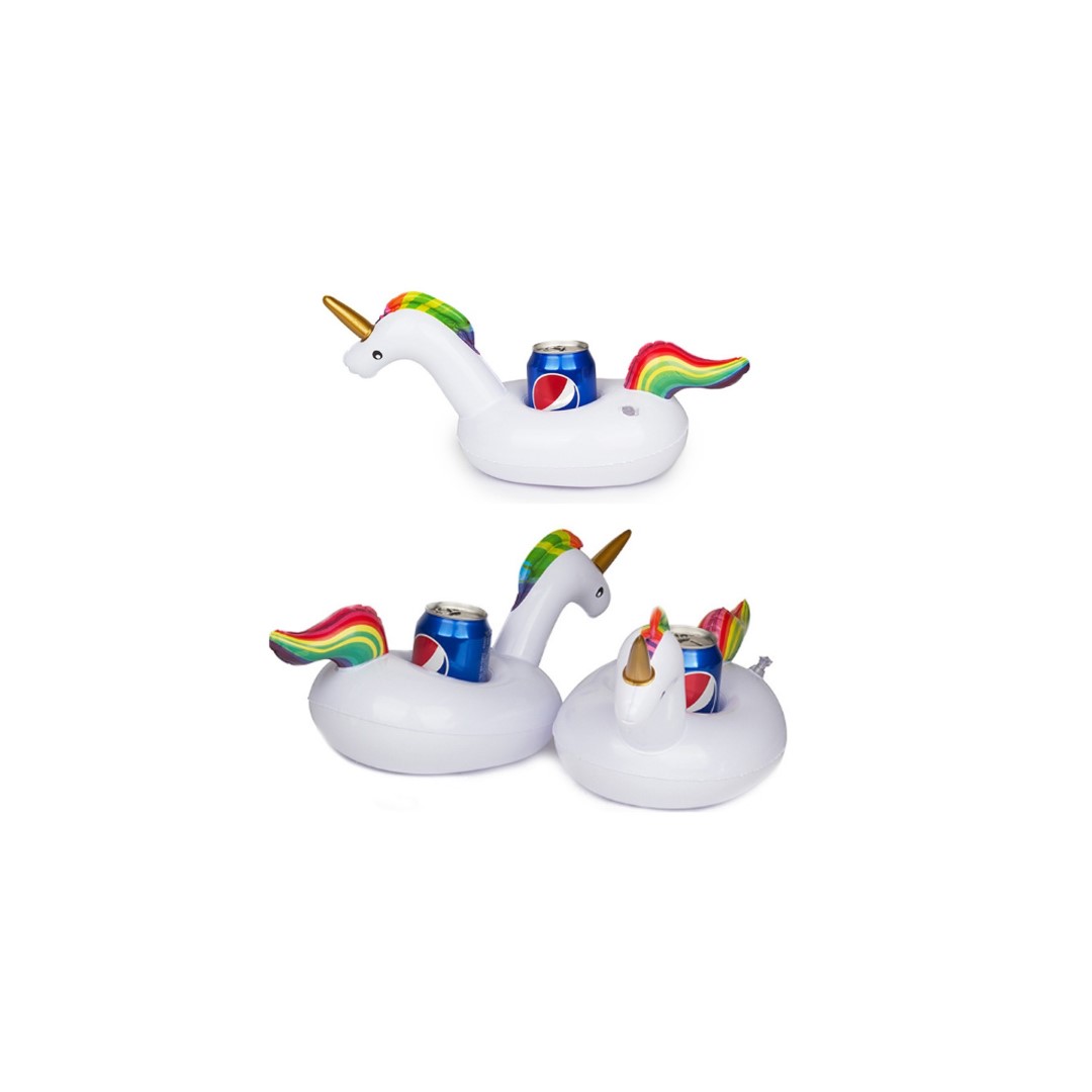 PVC Inflatable Floating Unicorn Cup Holder 5