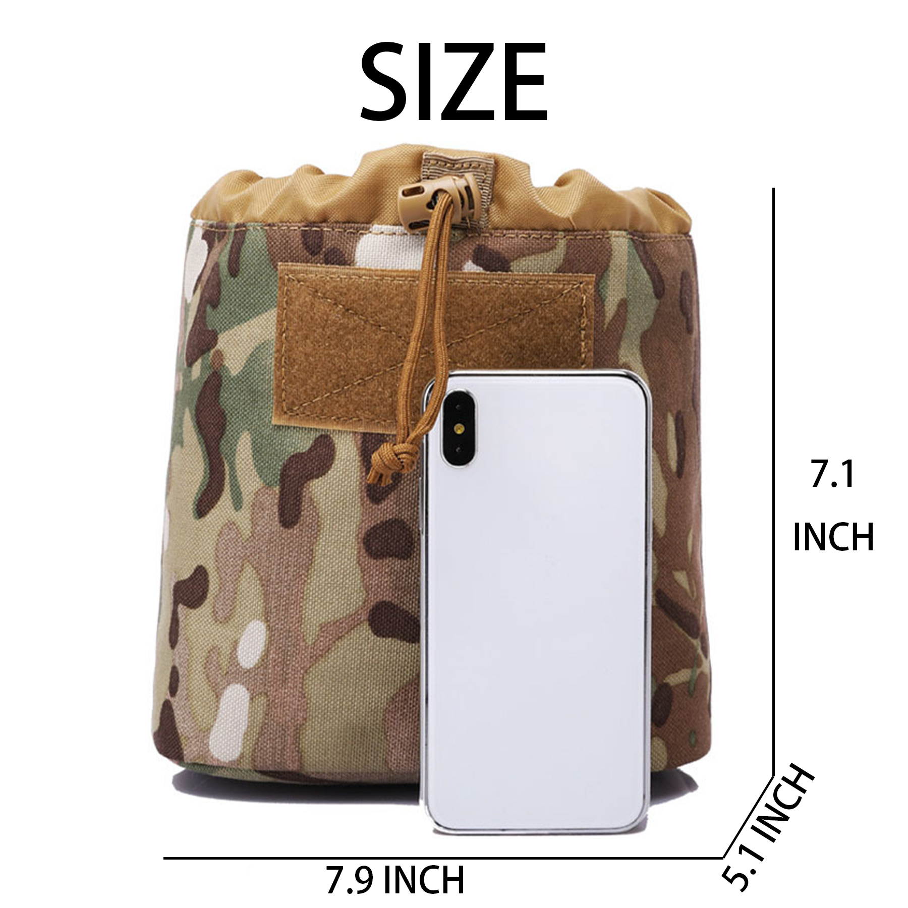 Oxford Outdoor sports camouflage folding recycling bag 5