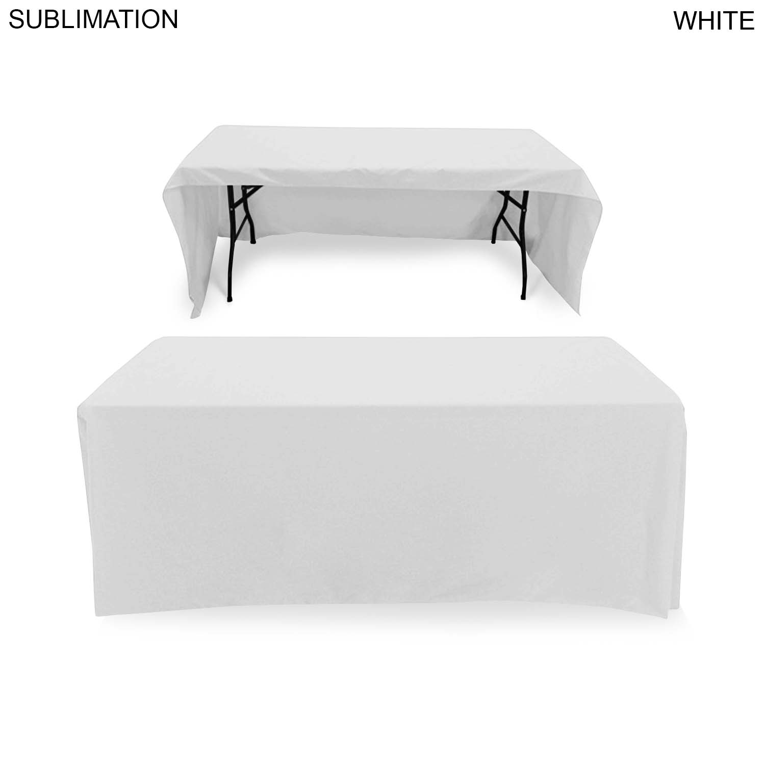 Faculty Table Cloth for 6' table, Drape style, 3 sided, Open Back, Have different Faculty names 1