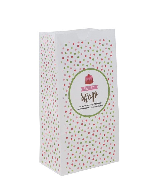 Christmas Scatter Design 1 SOS Paper Bags (5" x 9.75" x 3.125")