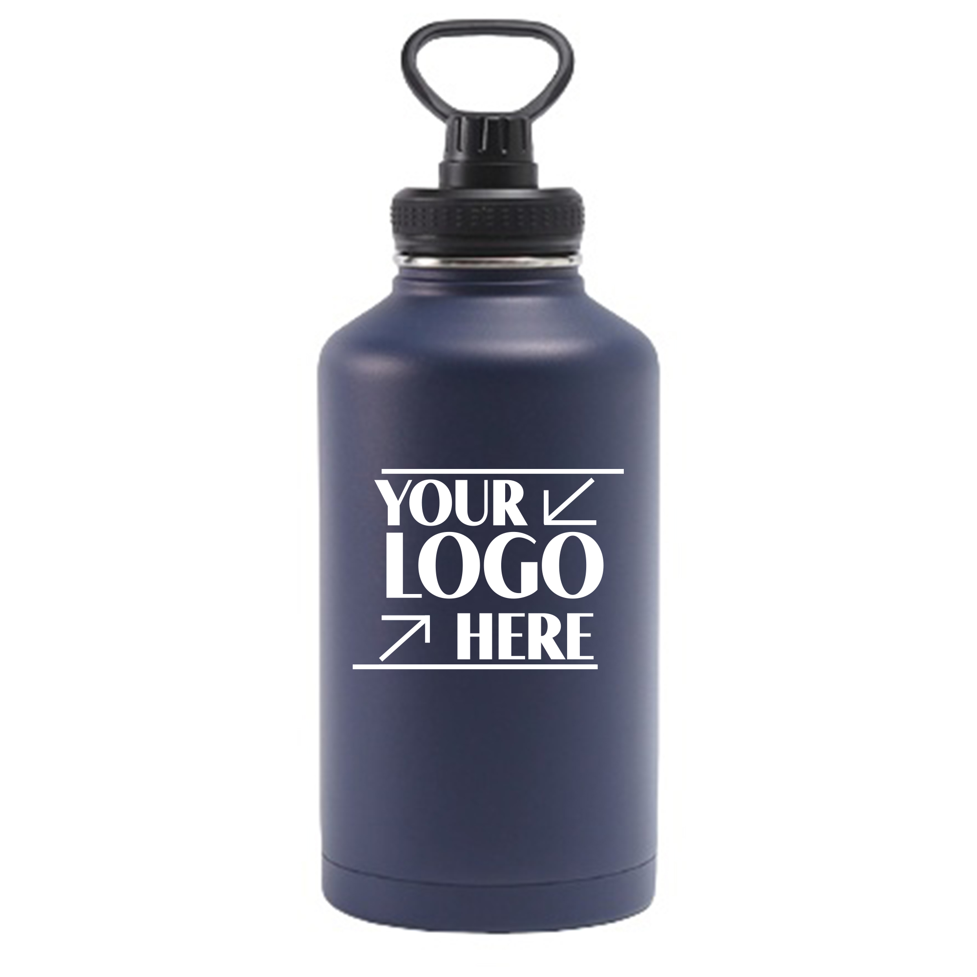 64OZ Stainless Steel Vacuum Water Bottle, custom water bottle with logo imprint 2