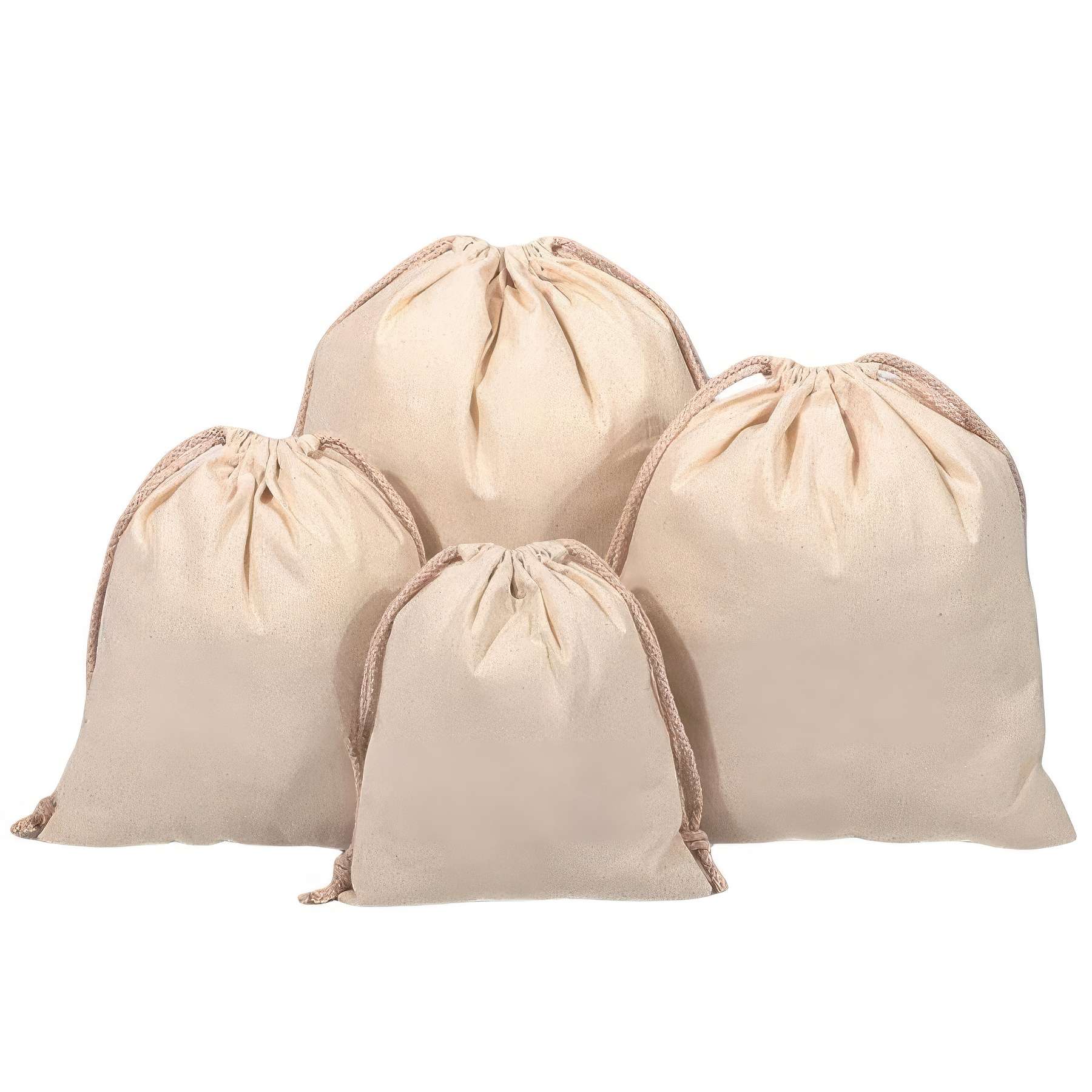 Durable Cotton Canvas Drawstring Backpack Bags 3